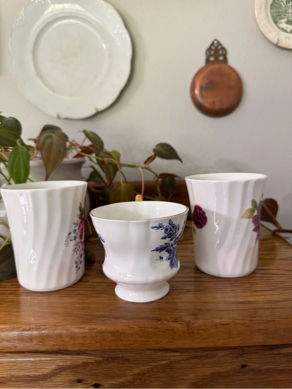 Floral Bone China Tea Cups made in England